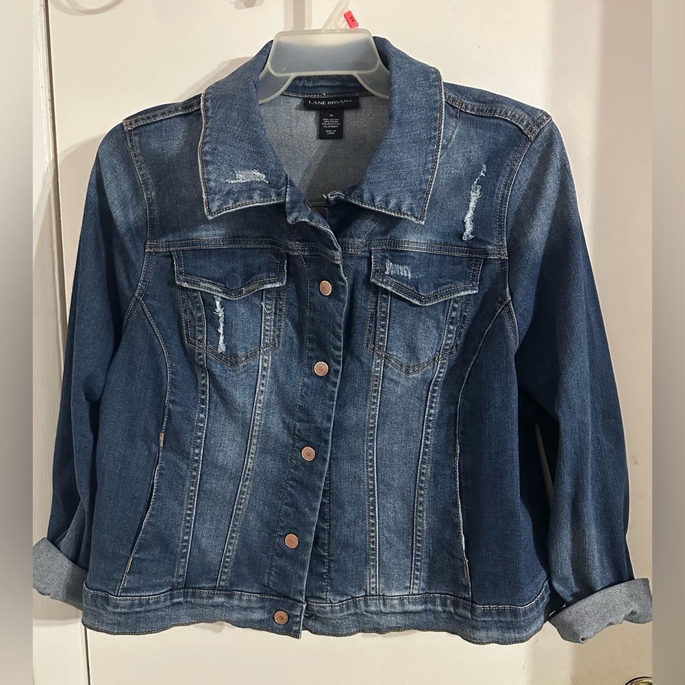 Lane Bryant Dark Blue Denim Jacket
